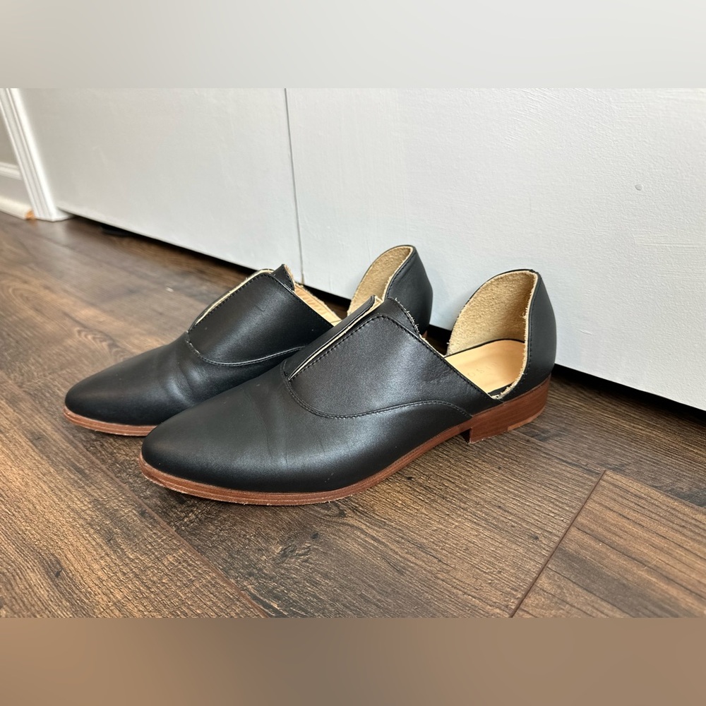 Nisolo Women’s Emma d'Orsay Genuine Leather Oxford Black Size 9